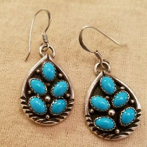 Sterling Silver Turquoise Earrings
